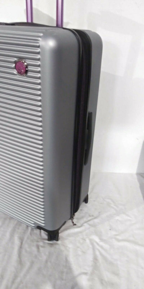 $480 New Traveler's Club Beijing Hard Case 28" Gray Luggage Suitcase TSA Lock
