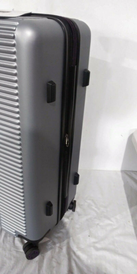 $480 New Traveler's Club Beijing Hard Case 28" Gray Luggage Suitcase TSA Lock