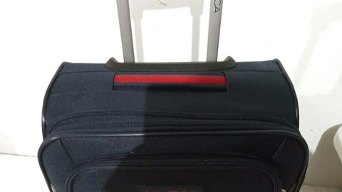 $360 New Nautica Oceanview 20" Luggage Spinner Suitcase Blue Carry On