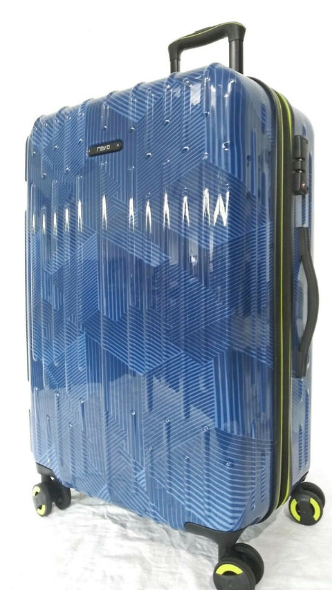$200 NEW Revo Rain 25" Hard Case Expandable Spinner Suitcase Luggage TSA Lock