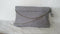 $89 INC International Concept I.N.C Women Lucy Chain Clutch Evening Bag Gray