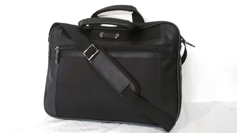 $460 KENNETH COLE REACTION SLIM TOP ZIP 15.6" LAPTOP BAG PORTFOLIO CASE BLACK