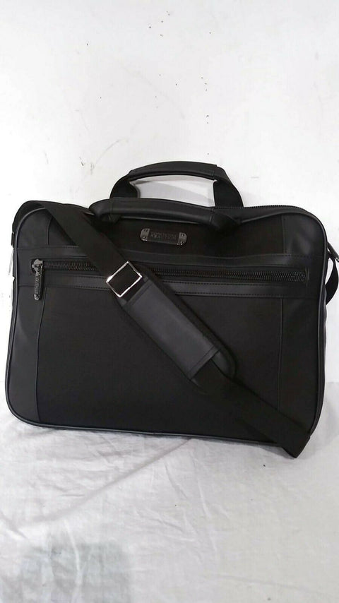 $460 KENNETH COLE REACTION SLIM TOP ZIP 15.6" LAPTOP BAG PORTFOLIO CASE BLACK