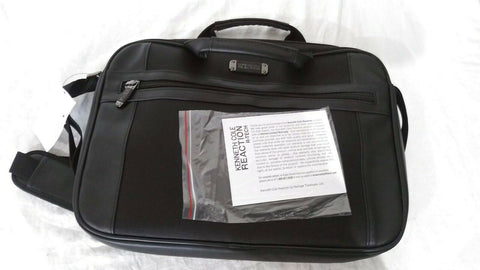 $460 KENNETH COLE REACTION SLIM TOP ZIP 15.6" LAPTOP BAG PORTFOLIO CASE BLACK