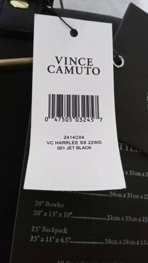 $450 NEW VINCE CAMUTO Harrlee 22" Wheeled Duffel Bag Black Carry On Luggage