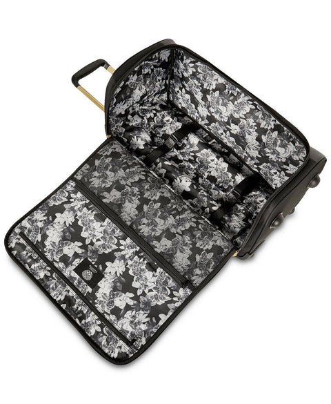$450 NEW VINCE CAMUTO Harrlee 22" Wheeled Duffel Bag Black Carry On Luggage