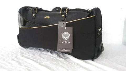 $450 NEW VINCE CAMUTO Harrlee 22" Wheeled Duffel Bag Black Carry On Luggage