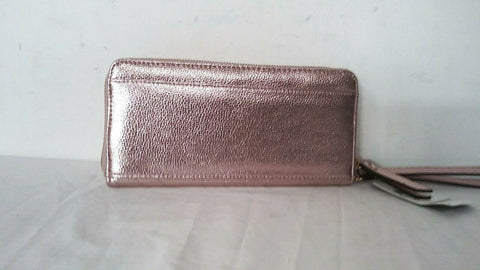 Neuf I. N.c. Glamour Métallique Matelassé Zip-Autour Crédit Cartes Wallet Sac - evorr.com