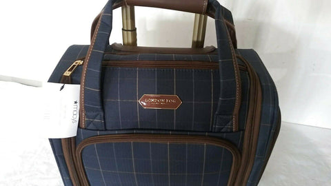 $360 LONDON FOG BRENTWOOD 15" CARRY ON UNDER SEATER BAG PLAIDS