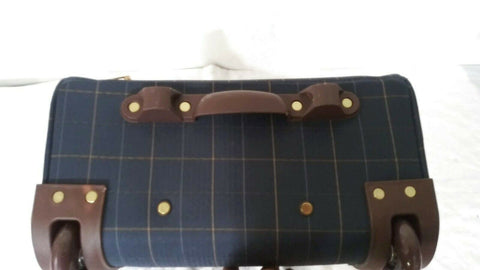 $360 LONDON FOG BRENTWOOD 15" CARRY ON UNDER SEATER BAG PLAIDS