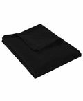 $40 New Bon Voyage Travel Velvet Throw Blanket Black Plush Soft - evorr.com