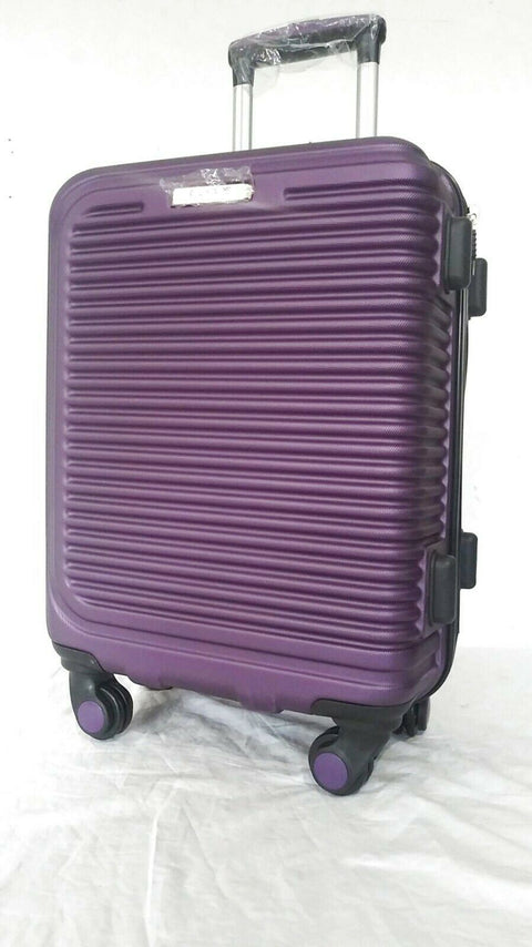 $260 Elite Luggage Helsinki 20" Hard Luggage Spinner Carry On Suitcase Teal Blue