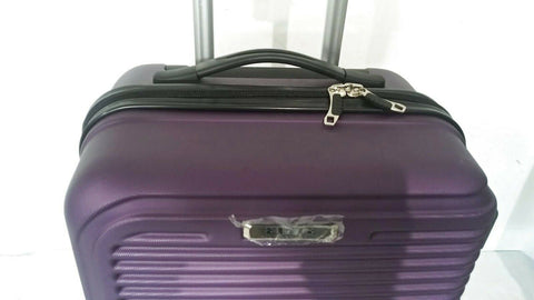 $260 Elite Luggage Helsinki 20" Hard Luggage Spinner Carry On Suitcase Teal Blue