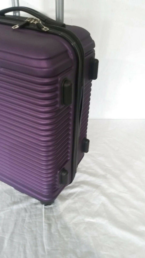 $260 Elite Luggage Helsinki 20" Hard Luggage Spinner Carry On Suitcase Teal Blue