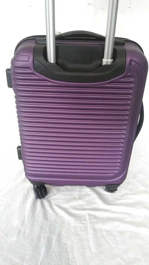 $260 Elite Luggage Helsinki 20" Hard Luggage Spinner Carry On Suitcase Teal Blue