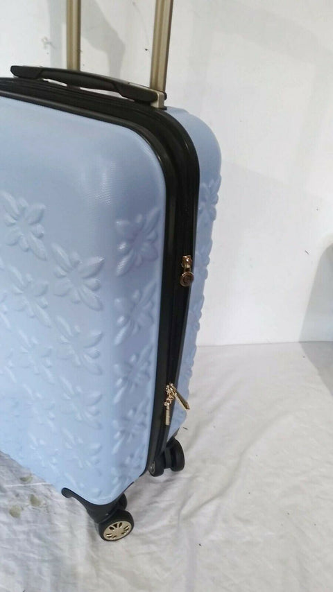 $300 New BCBG Generation Butterfly 20" Hard Spinner Suitcase Luggage Carry On
