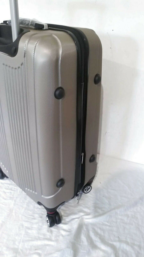 $360 NEW INUSA CHICAGO FRANCISCO HARDSIDE SPINNER 26" LUGGAGE SUITCASE CHAMPAGNE