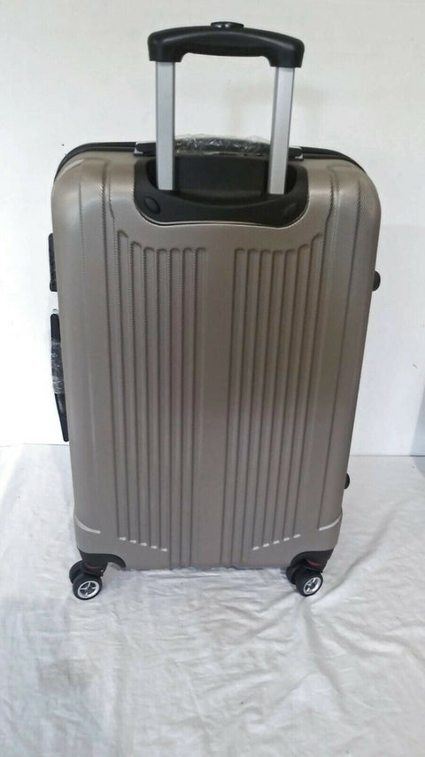$360 NEW INUSA CHICAGO FRANCISCO HARDSIDE SPINNER 26" LUGGAGE SUITCASE CHAMPAGNE