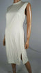 $109 Lauren Ralph Lauren Women's Off White Sleeveless Slit Tunic Dress Size 4 - evorr.com