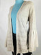 $69 Style&Co. Women Long Sleeve Front Open Bell Sleeve Cardigan Sweater Beige XL