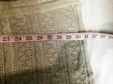 $69 Style&Co. Women Long Sleeve Front Open Bell Sleeve Cardigan Sweater Beige XL