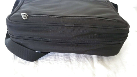 $375 TUMI ALPHA Messenger Laptop Bag Black Nylon Travel Shoulder Bag 26175D4