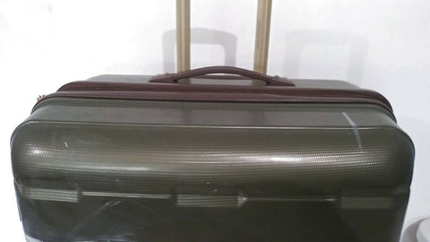 $280 London Fog Brentwood 28" Hard Case Spinner Suitcase Luggage Green Upright