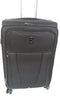 $300 New Delsey Helium 360 25" Expandable 8 Spinner Wheel Suitcase Black Luggage