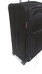 $300 New Delsey Helium 360 25" Expandable 8 Spinner Wheel Suitcase Black Luggage