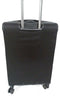 $300 New Delsey Helium 360 25" Expandable 8 Spinner Wheel Suitcase Black Luggage