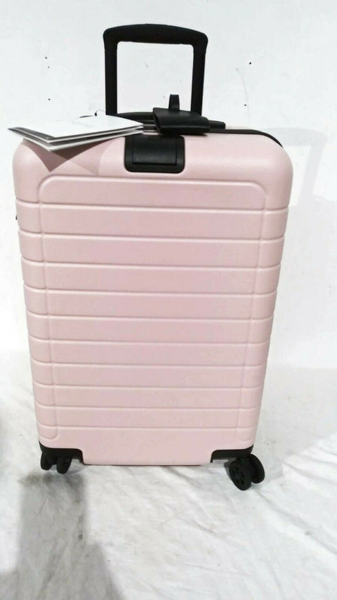 $240 New Trips 22" Carry-On Spinner Suitcase Luggage Pink Hardcase TSA Lock