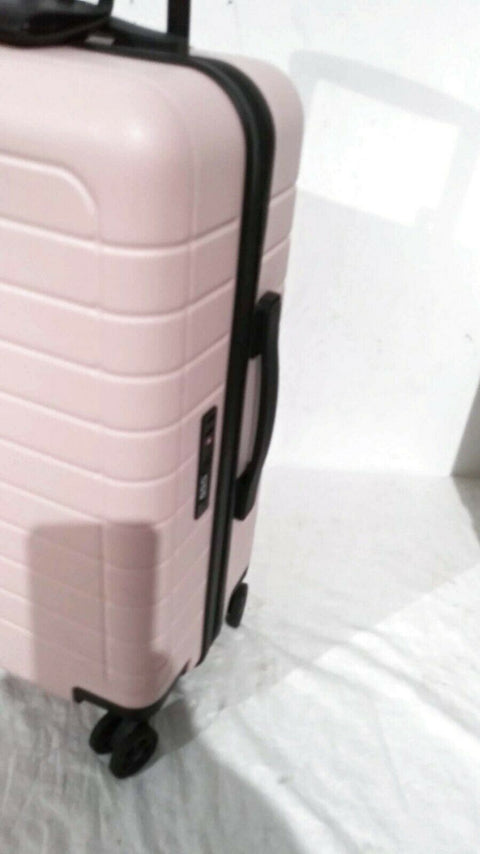 $240 New Trips 22" Carry-On Spinner Suitcase Luggage Pink Hardcase TSA Lock