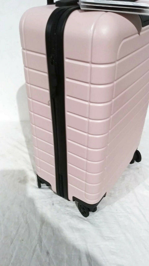 $240 New Trips 22" Carry-On Spinner Suitcase Luggage Pink Hardcase TSA Lock