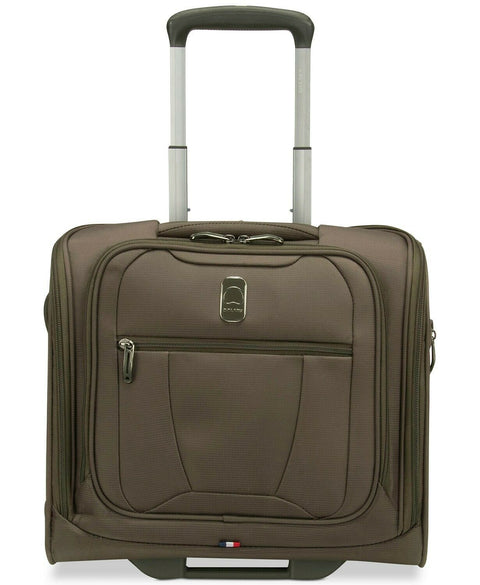 $220 Delsey Helium 360 Carry-On 2 Wheeled Under seat Bag Luggage Mocha