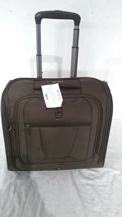 $220 Delsey Helium 360 Carry-On 2 Wheeled Under seat Bag Luggage Mocha