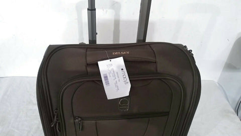 $220 Delsey Helium 360 Carry-On 2 Wheeled Under seat Bag Luggage Mocha