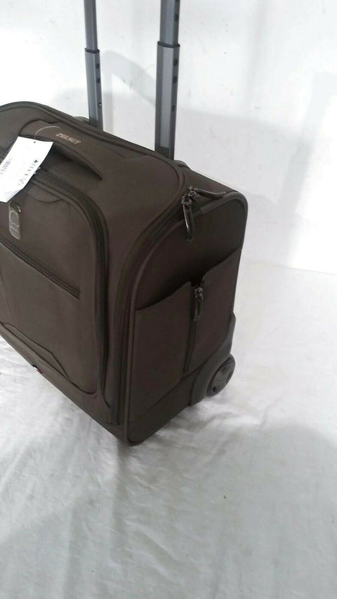 $220 Delsey Helium 360 Carry-On 2 Wheeled Under seat Bag Luggage Mocha