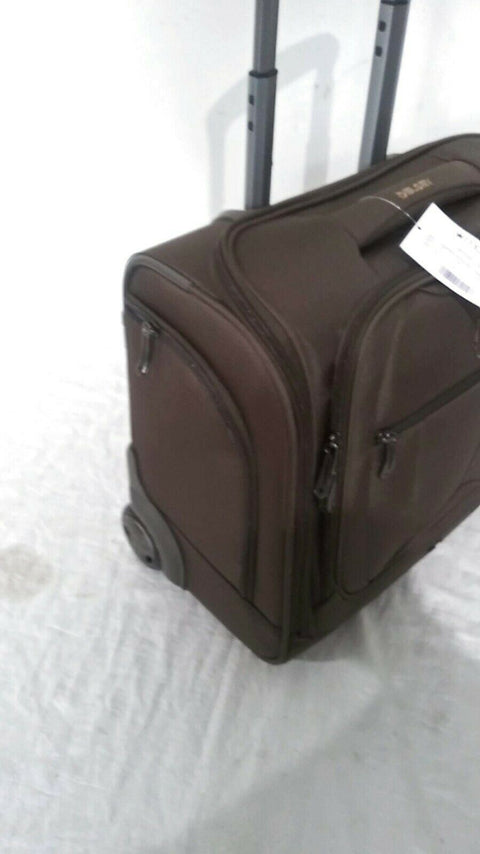 $220 Delsey Helium 360 Carry-On 2 Wheeled Under seat Bag Luggage Mocha