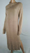 $108 NEW GUESS Women's Long Sleeve Button Neck Sweater Midi Dress Beige XL - evorr.com