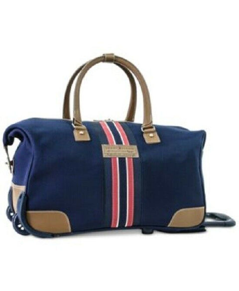 $200 Tommy Hilfiger Freeport Rolling City Duffel Bag 20" Carry-On Luggage Bag