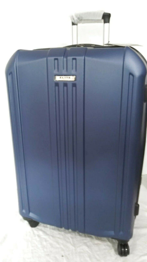 $400 NEW Elite Luggage Capitola 29" Hard Luggage Spinner Wheels Suitcase Blue