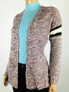 $69 New Hippie Rose Womens Red Long Sleeve Front Open Hi-Low Cardigan Sweater XS