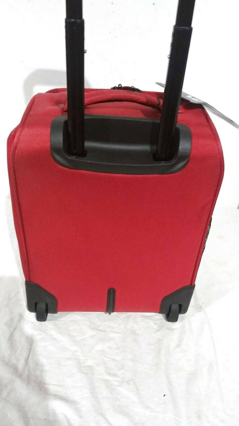 $180 NEW REVO Airborne Carry-On Two Wheeled Suitcase Luggage Red 18"