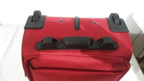 $180 NEW REVO Airborne Carry-On Two Wheeled Suitcase Luggage Red 18"