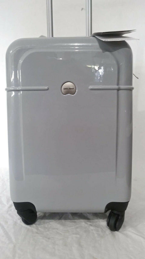 $300 New Delsey Air-Quest 21" Carry-On Spinner Suitcase Hard Luggage Gray
