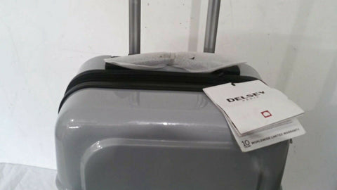 $300 New Delsey Air-Quest 21" Carry-On Spinner Suitcase Hard Luggage Gray