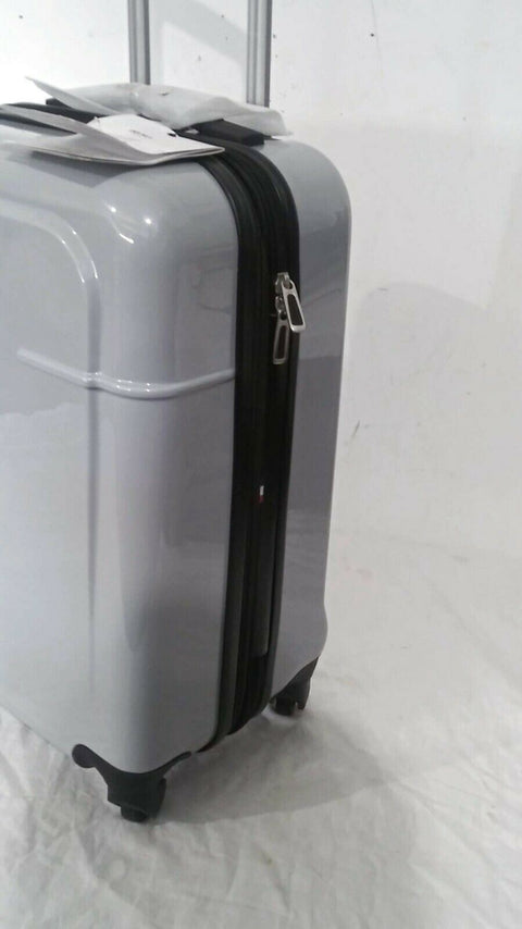 $300 New Delsey Air-Quest 21" Carry-On Spinner Suitcase Hard Luggage Gray