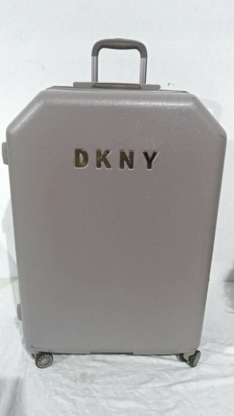 $350 DKNY Allure 28" Hard Case Spinner Wheels Travel Suitcase Luggage Gray