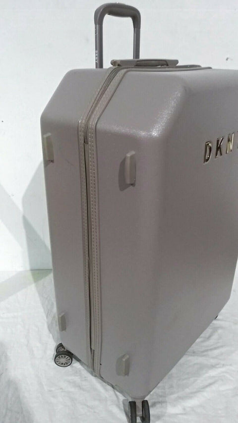 $350 DKNY Allure 28" Hard Case Spinner Wheels Travel Suitcase Luggage Gray