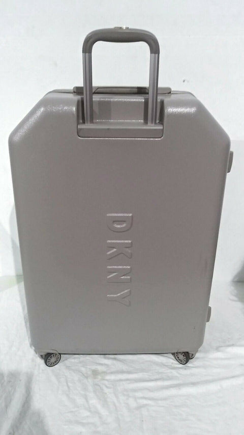 $350 DKNY Allure 28" Hard Case Spinner Wheels Travel Suitcase Luggage Gray